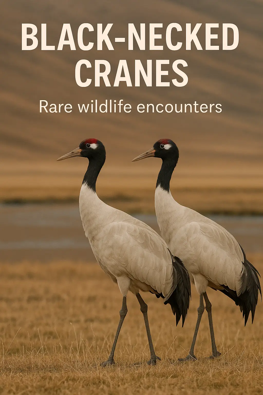 Black-necked Cranes at Sangti Valley